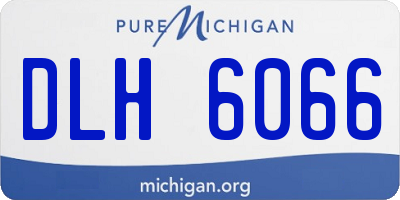 MI license plate DLH6066