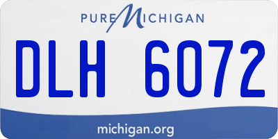 MI license plate DLH6072