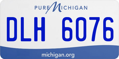 MI license plate DLH6076