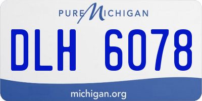 MI license plate DLH6078