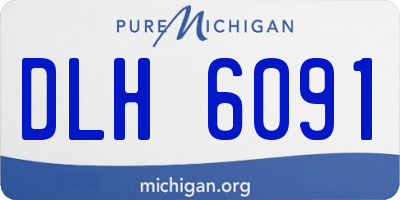 MI license plate DLH6091