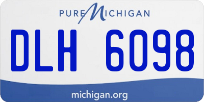 MI license plate DLH6098