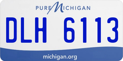 MI license plate DLH6113