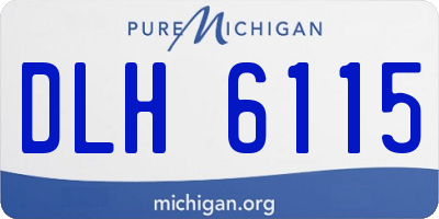 MI license plate DLH6115