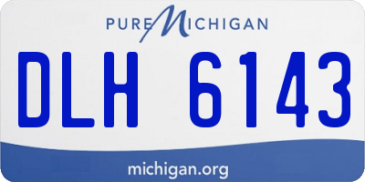 MI license plate DLH6143