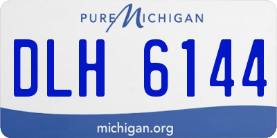 MI license plate DLH6144