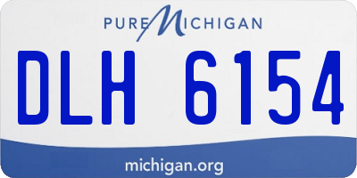 MI license plate DLH6154