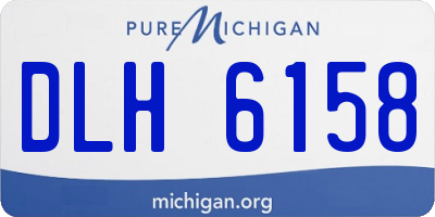 MI license plate DLH6158