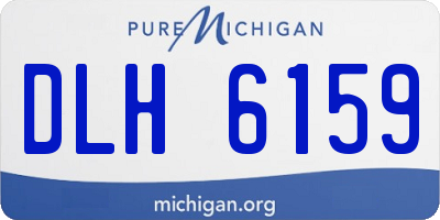 MI license plate DLH6159