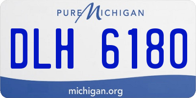 MI license plate DLH6180