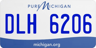 MI license plate DLH6206