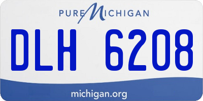 MI license plate DLH6208