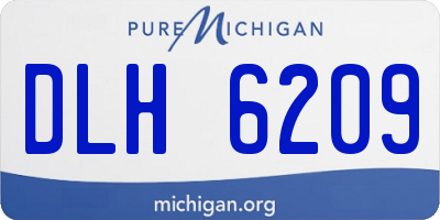 MI license plate DLH6209