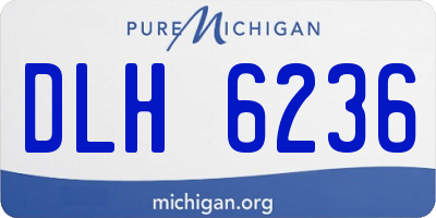 MI license plate DLH6236