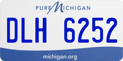 MI license plate DLH6252
