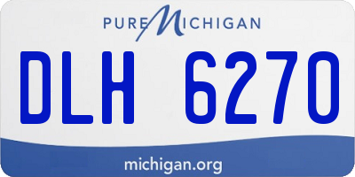 MI license plate DLH6270