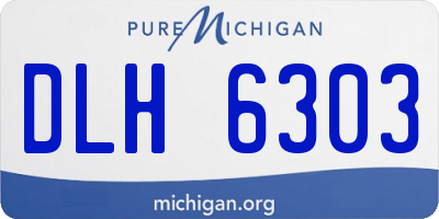 MI license plate DLH6303