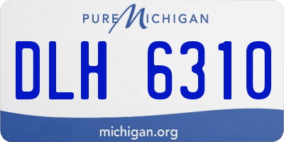MI license plate DLH6310