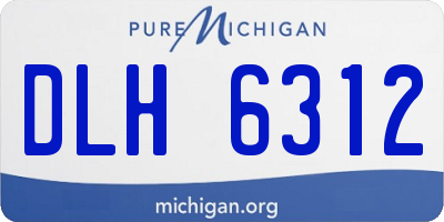 MI license plate DLH6312