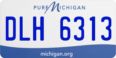 MI license plate DLH6313