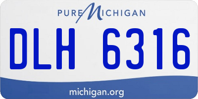 MI license plate DLH6316