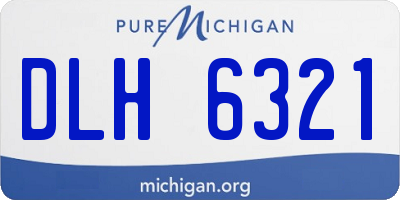 MI license plate DLH6321