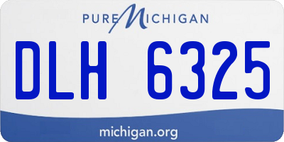 MI license plate DLH6325