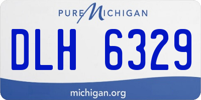 MI license plate DLH6329