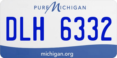 MI license plate DLH6332