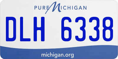 MI license plate DLH6338