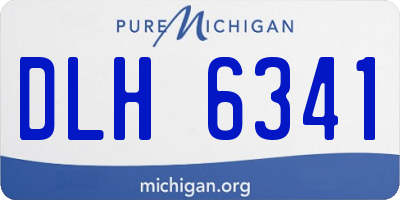 MI license plate DLH6341