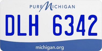 MI license plate DLH6342