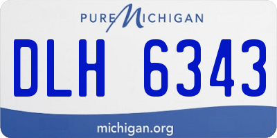 MI license plate DLH6343