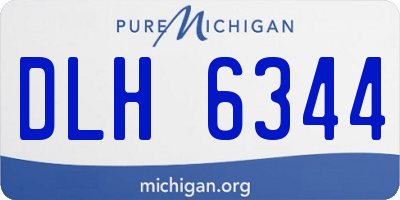 MI license plate DLH6344