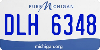 MI license plate DLH6348