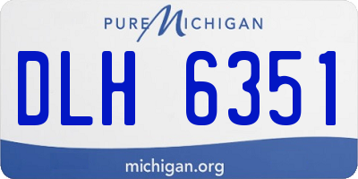 MI license plate DLH6351