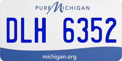 MI license plate DLH6352