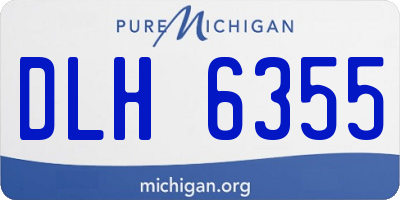 MI license plate DLH6355