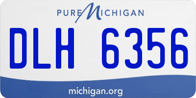 MI license plate DLH6356