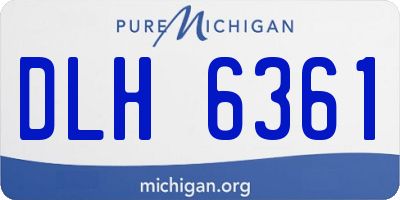 MI license plate DLH6361
