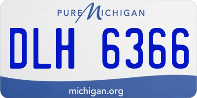 MI license plate DLH6366