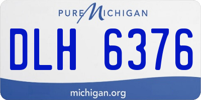 MI license plate DLH6376