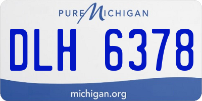 MI license plate DLH6378