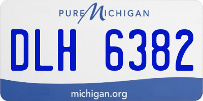 MI license plate DLH6382