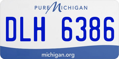 MI license plate DLH6386