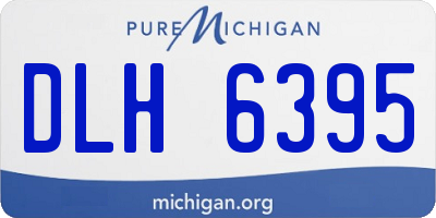 MI license plate DLH6395