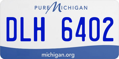MI license plate DLH6402
