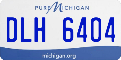 MI license plate DLH6404