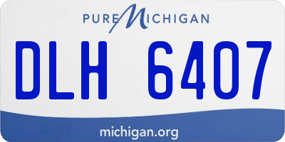 MI license plate DLH6407