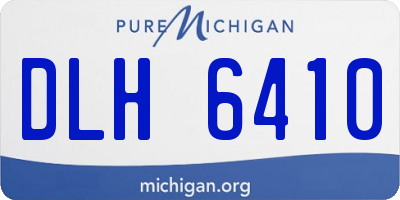 MI license plate DLH6410